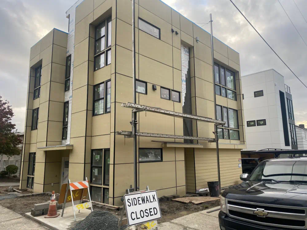 Siding installation in progress on a Seattle-area home (photo 25 of 26)