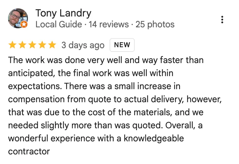 Google review screenshot (8 of 8)